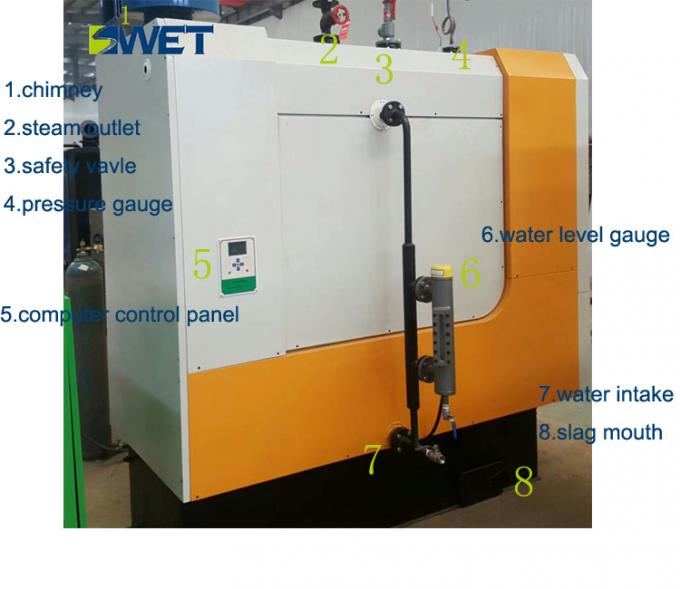 Caldeira de vapor pequena automática de alta qualidade da capacidade 150kg para indústrias alimentares